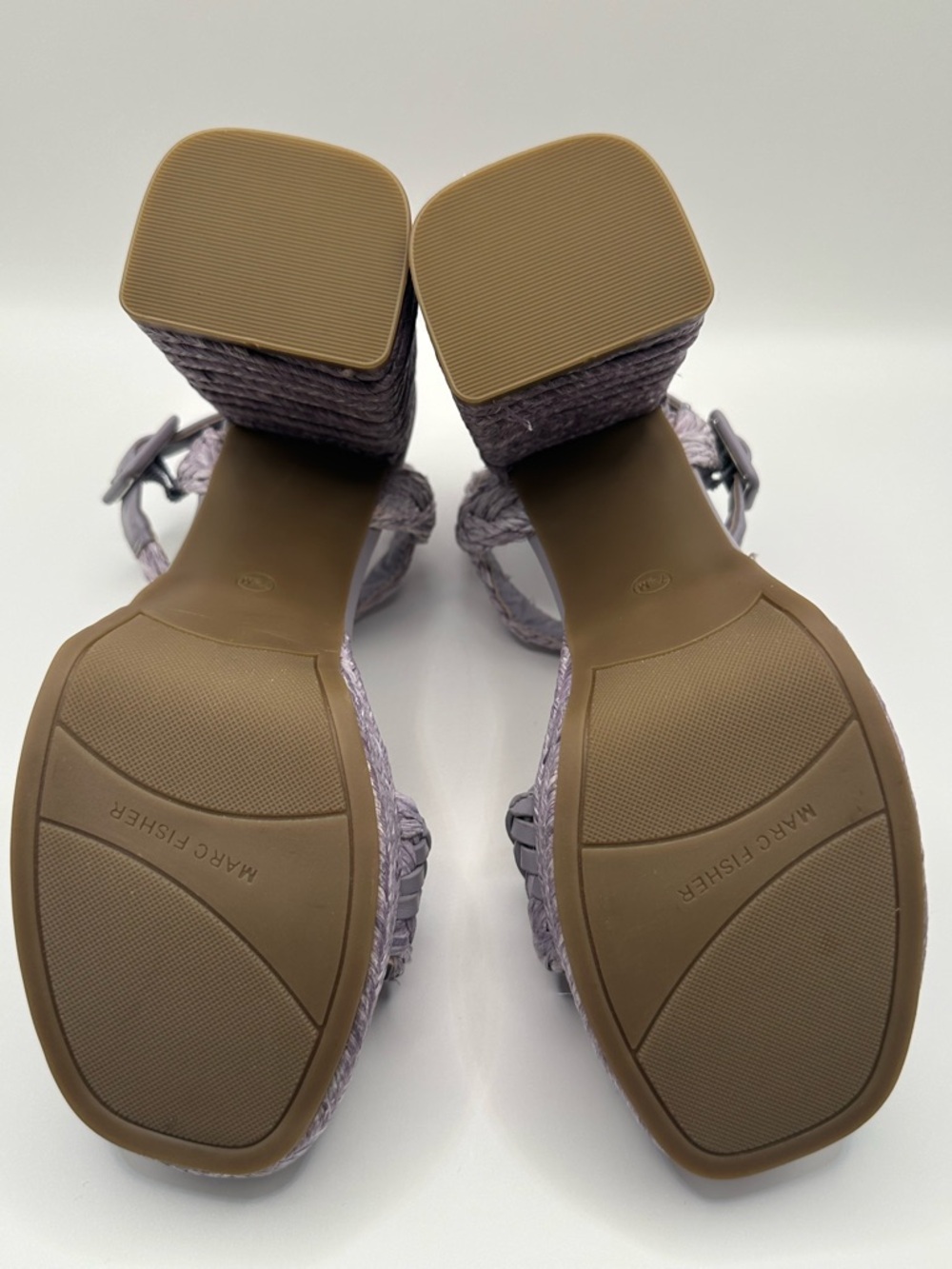 NWOB Marc Fisher Lavender Braided Wedge Sandals - Picture 5 of 5